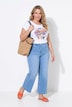 Jeans-Culotte, weites Bein, 5-Pocket