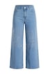 Denim culottes, wide leg, rhinestones, 5 pockets