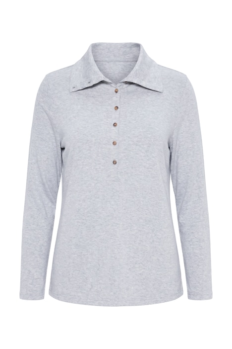 Shirt, Slim, Rollkragen, Langarm, Biobaumwolle