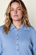 Shirt, Slim, Rollkragen, Langarm, Biobaumwolle