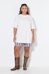 T-shirt, oversized vorm, opdruk achter meisjesdiner