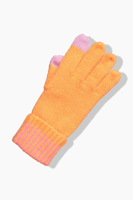 Handschuhe, Feinstrick, Ripp-Krempe