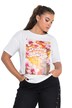 T-Shirt, Oversize Shape, Flowers/Statement