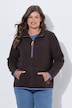 Teddy-Sweatshirt, Langarm, Stehkragen