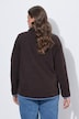 Teddy-Sweatshirt, Langarm, Stehkragen