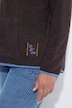 Teddy-Sweatshirt, Langarm, Stehkragen