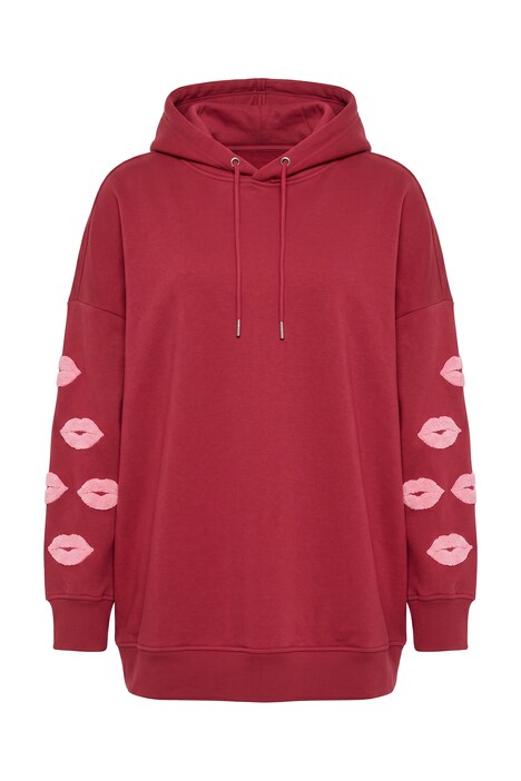 Hoodie, Oversize Shape, Kisses, Kapuzensweater