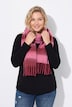 Strickschal, 2 farbige Streifen, Fransen