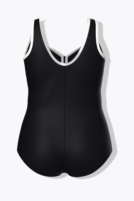 Badeanzug, ohne Softcups, Herzausschnitt, Zipper