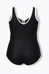 Badeanzug, ohne Softcups, Herzausschnitt, Zipper