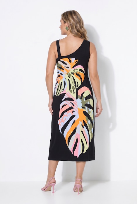 Maxi-Jerseykleid, ärmellose A-Linie, OneShoulder