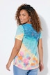 Longshirt, A-Linie, Glitzersteinchen, Strandmotiv