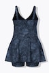Badekleid, Schlangenmuster, Softcups, Shorts
