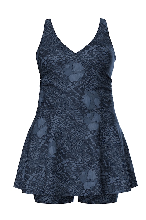 Badekleid, Schlangenmuster, Softcups, Shorts