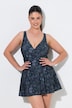Badekleid, Schlangenmuster, Softcups, Shorts