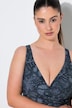 Badekleid, Schlangenmuster, Softcups, Shorts