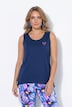 Longtop, A-Linie, Herz-Stickerei