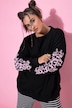 Sweatshirt, Oversize Shape, Langarm-Stickerei