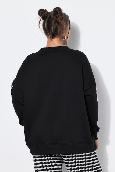 Sweatshirt, Oversize Shape, Langarm-Stickerei