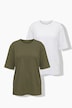 T-Shirts, 2er-Pack, Rundhals, Halbarm