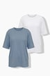 T-Shirts, 2er-Pack, Rundhals, Halbarm