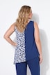 Longtop, A-Linie, halb mit Herz-Muster, Zipfelsaum