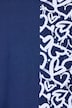 Longtop, A-Linie, halb mit Herz-Muster, Zipfelsaum