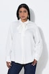 Lyocell-Bluse, abnehmbare Schluppe, Hemdkragen, Langarm