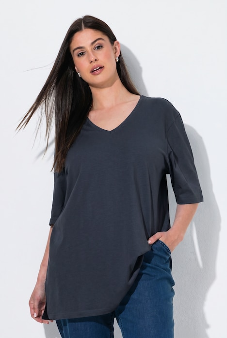 T-Shirt, 2er-Pack, V-Ausschnitt, Halbarm