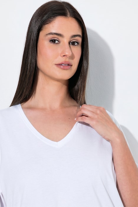 T-Shirt, 2er-Pack, V-Ausschnitt, Halbarm