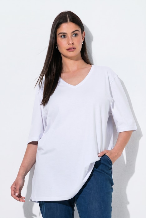 T-Shirt, 2er-Pack, V-Ausschnitt, Halbarm