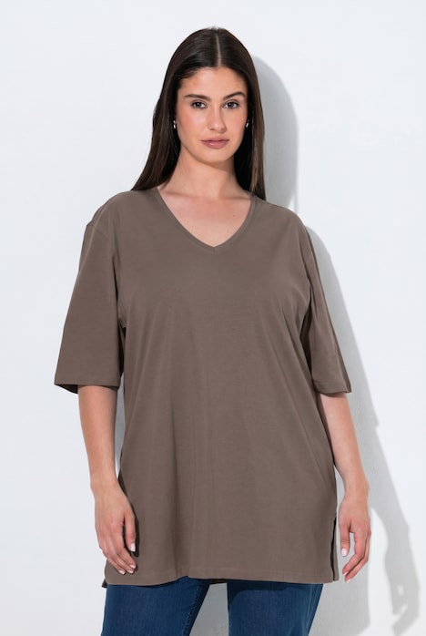 T-shirt, 2-pak, dekolt w serek, rękaw 1/2