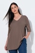T-shirt, 2-pak, dekolt w serek, rękaw 1/2