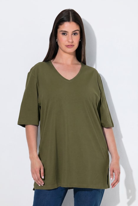 T-Shirt, 2er-Pack, V-Ausschnitt, Halbarm