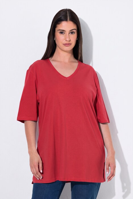 T-shirt, set van 2, V-hals, korte mouwen