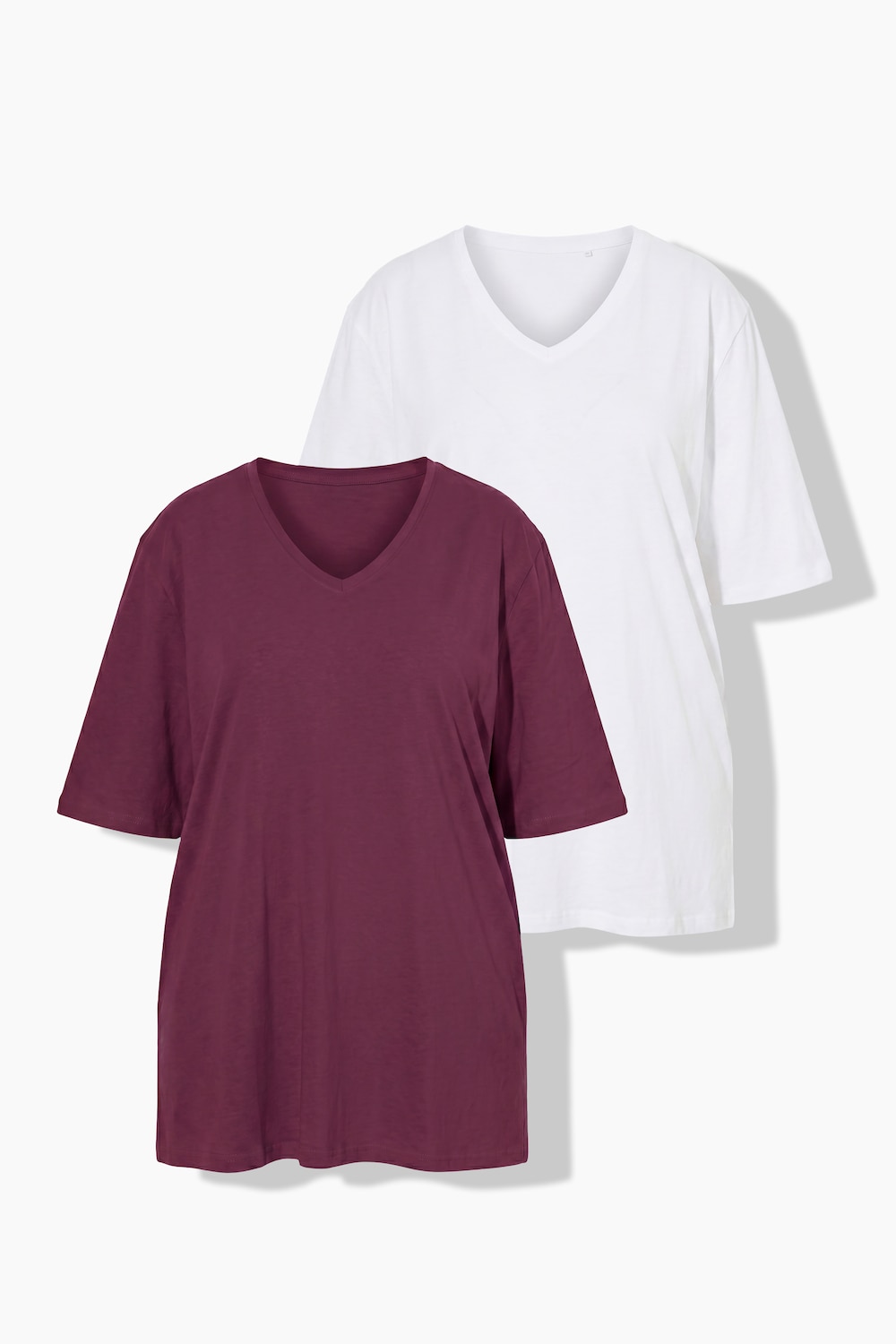 T-shirts i 2-pak med V-hals