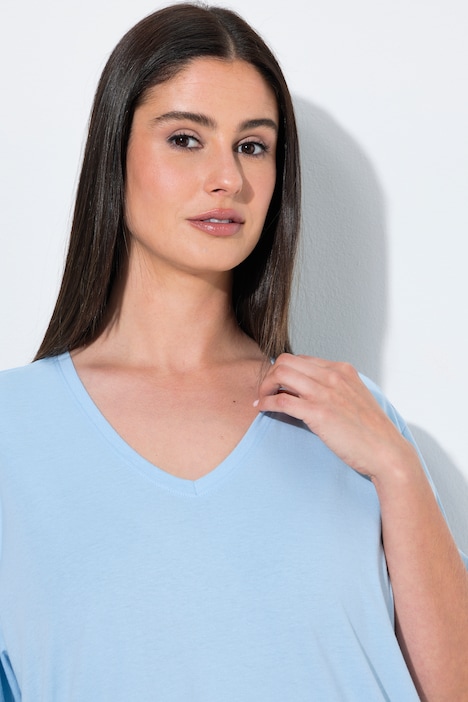 T-Shirt, 2er-Pack, V-Ausschnitt, Halbarm