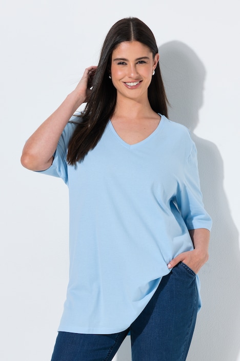 T-Shirt, 2er-Pack, V-Ausschnitt, Halbarm