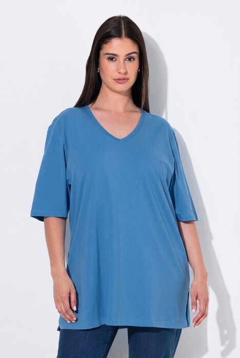 T-shirt, set van 2, V-hals, korte mouwen