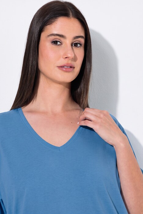 Lot de 2 T-Shirts, col en V et manches courtes