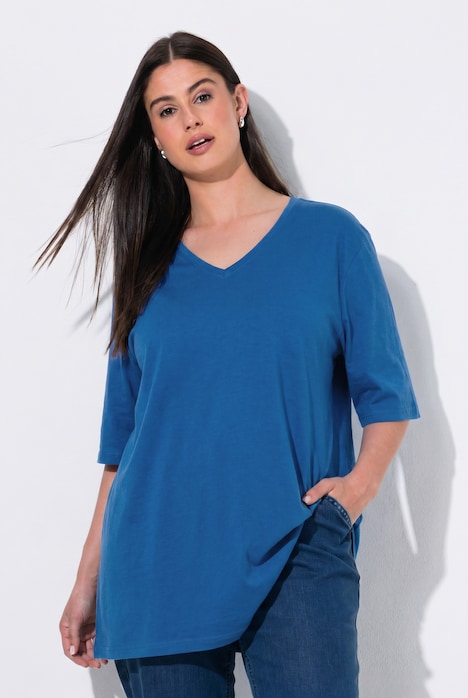 T-Shirt, 2er-Pack, V-Ausschnitt, Halbarm