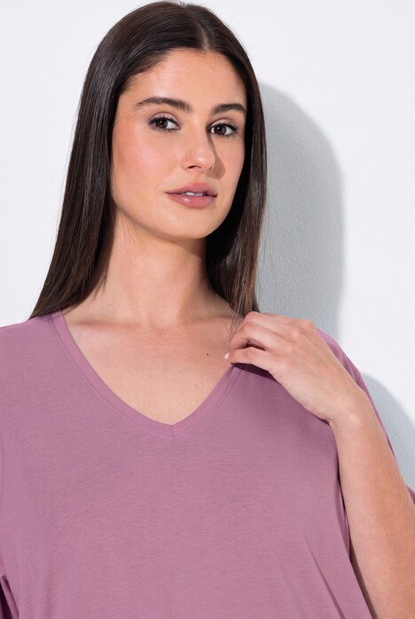 T-shirt, set van 2, V-hals, korte mouwen
