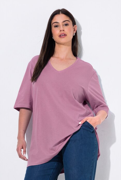 Lot de 2 T-Shirts, col en V et manches courtes