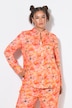 Sunset Floral Long Sleeve Button-Down Blouse