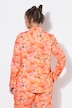 Sunset Floral Long Sleeve Button-Down Blouse