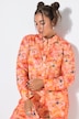 Sunset Floral Long Sleeve Button-Down Blouse