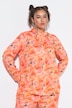 Sunset Floral Long Sleeve Button-Down Blouse