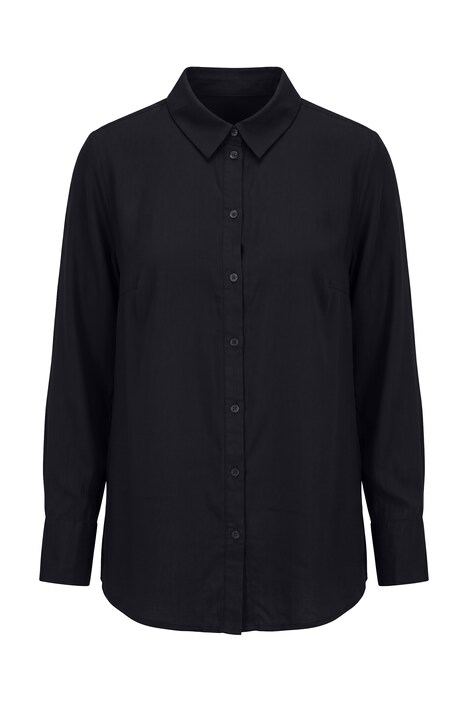 Hemdbluse, Straight Shape, Langarm