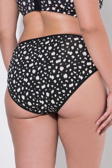 Midislips, 5er-Pack, Dalmatiner-Muster/einfarbig