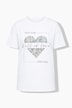 T-shirt, boxy fit, heart print, lettering
